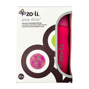 ZoLi Pow Dine Vacuum Insulated Food Jar 12 Oz Pink Stainless Steel NIB